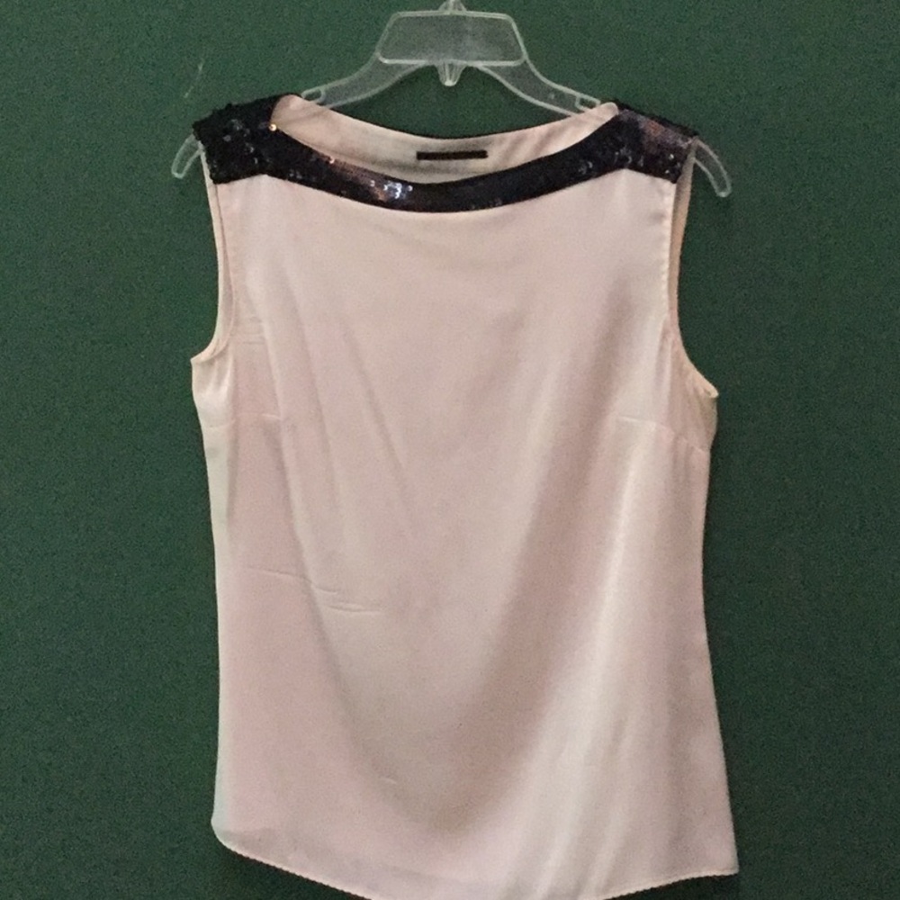 Elie Tahari elegant white silk blouse.